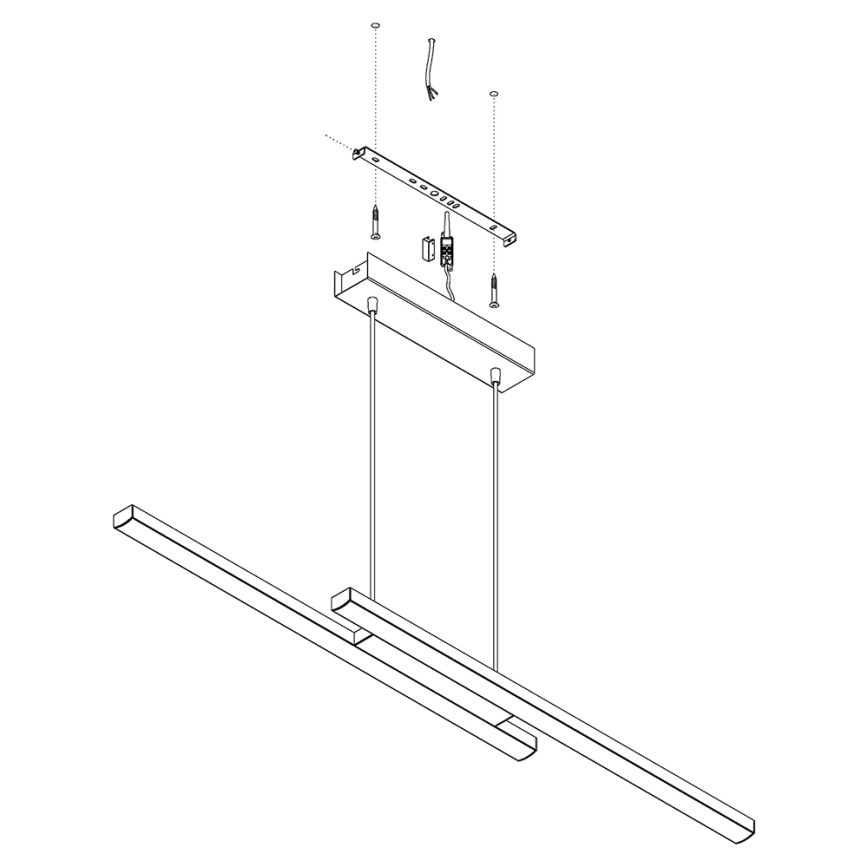 Eglo - Lámpara colgante LED RGB regulable de cable FRAIOLI-C LED/34W/230V