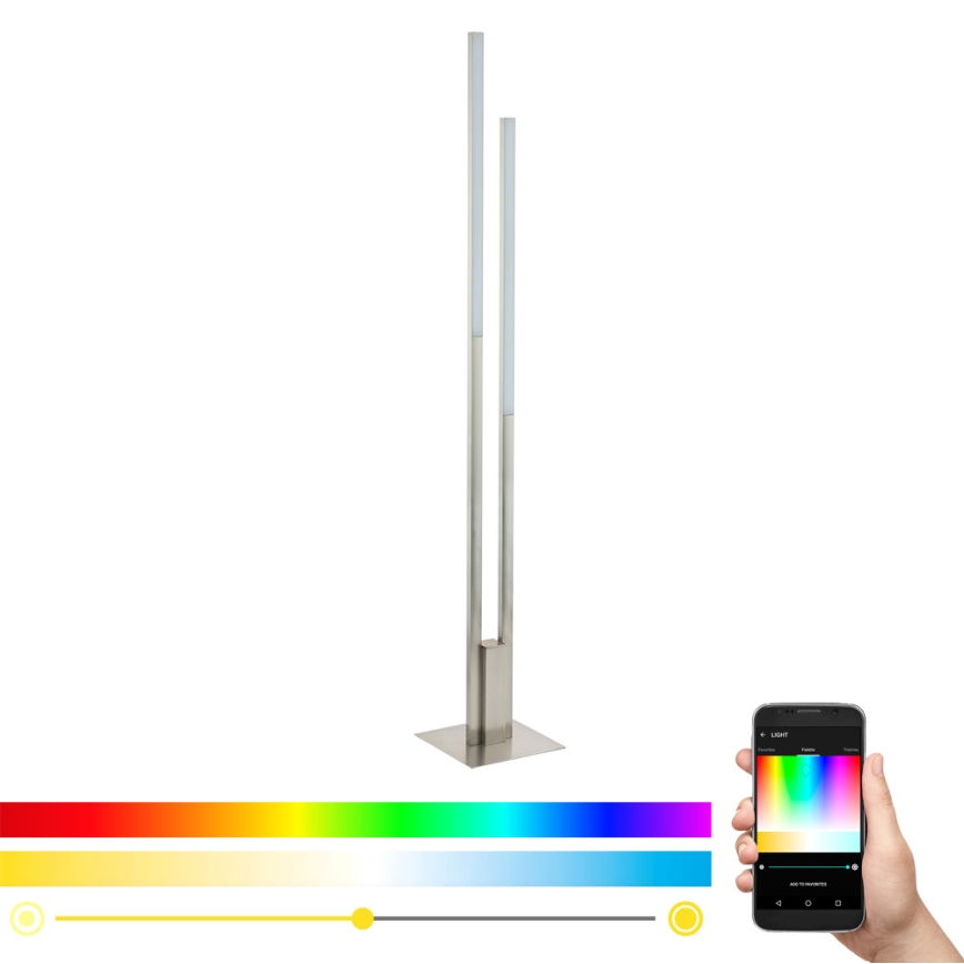 Eglo - Lámpara de pie regulable LED RGB FRAIOLI-C 2xLED/17W/230V