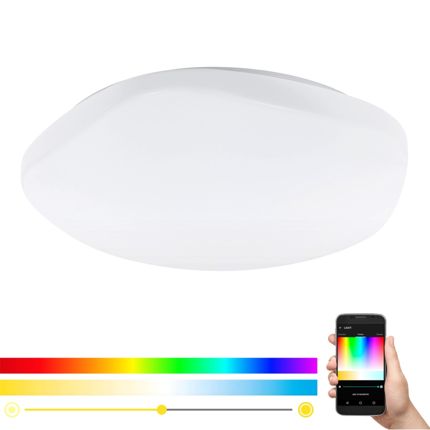 Eglo - Plafón LED RGB regulable TOTARI-C LED/34W/230V + mando a distancia