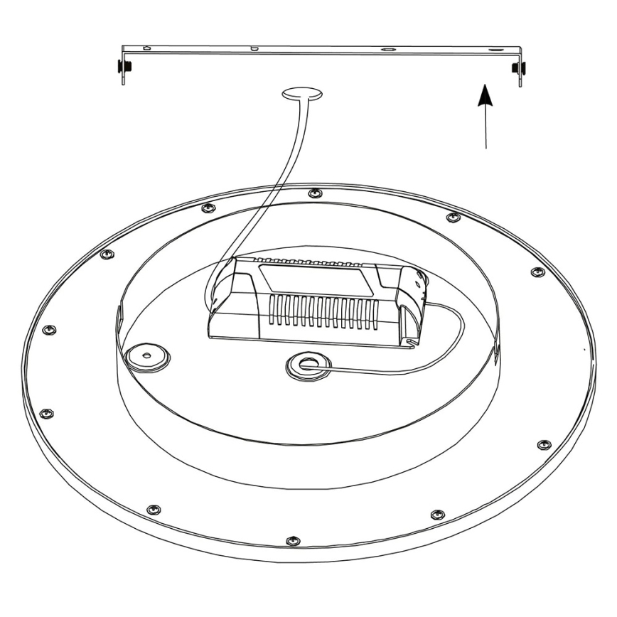 Eglo - Luminaria de techo LED RGBW regulable SARSINA-C LED/16W/230V + mando a distancia