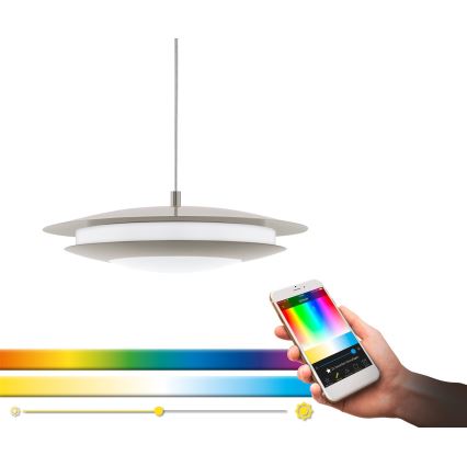 Eglo 98043 - Lámpara colgante regulable LED RGBW en cable MONEVA-C LED/18W/230V