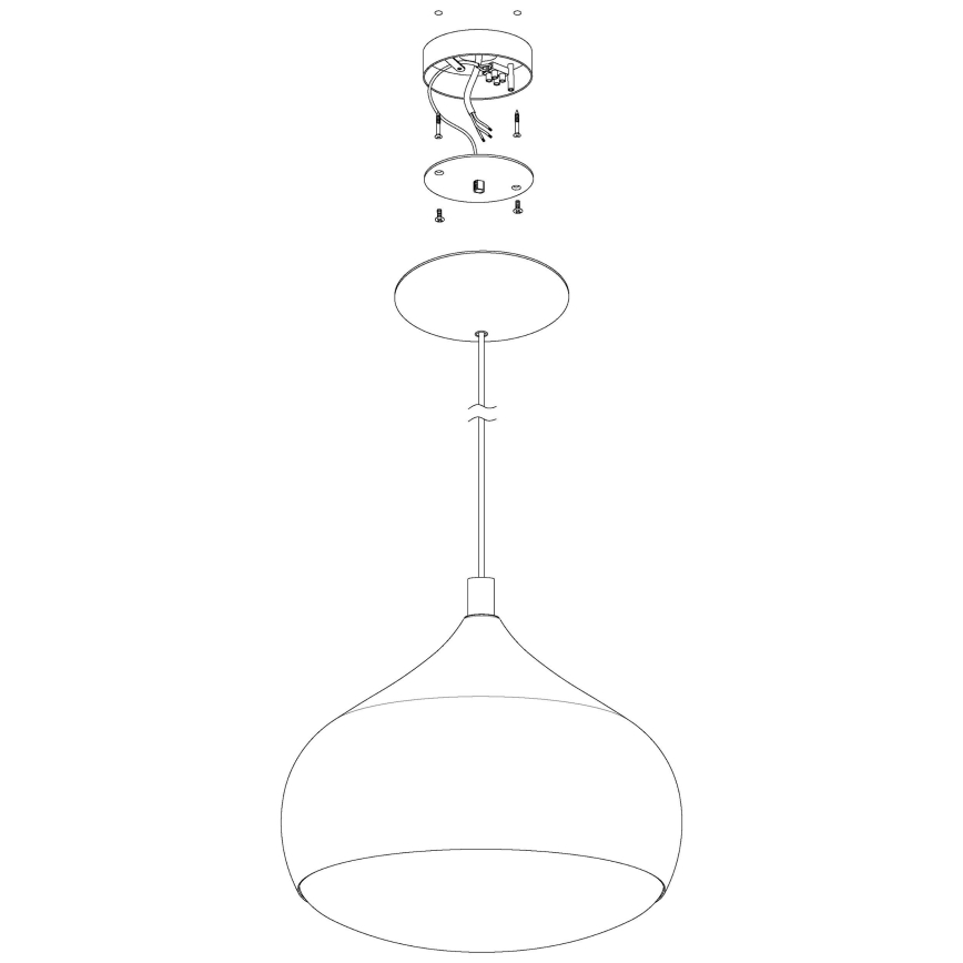 Eglo - Lámpara colgante regulable LED RGBW en cable COMBA-C LED/18W/230V Bluetooth