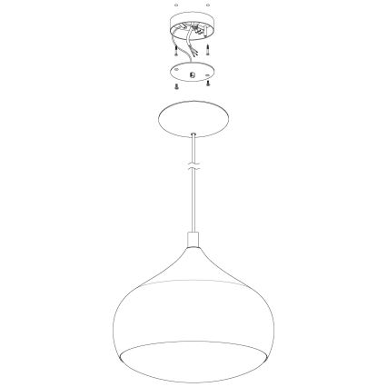 Eglo 98047 - Lámpara colgante regulable LED RGBW COMBA-C con suspensión por cable LED/18W/230V