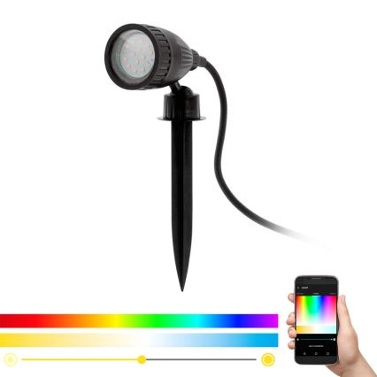 Eglo 98052 - LED RGB Lámpara de exterior NEMA-C 1xGU10/5W/230V IP44