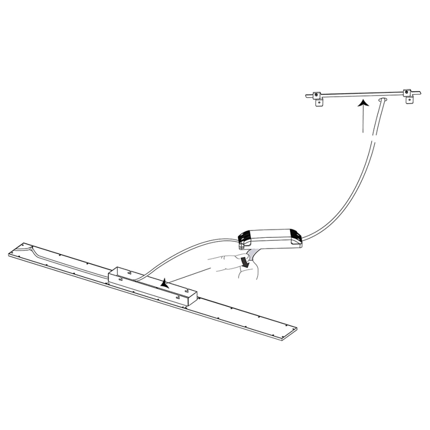 Eglo - Panel LED RGBW regulable SALOBRENA-C LED/34W/230V + mando a distancia