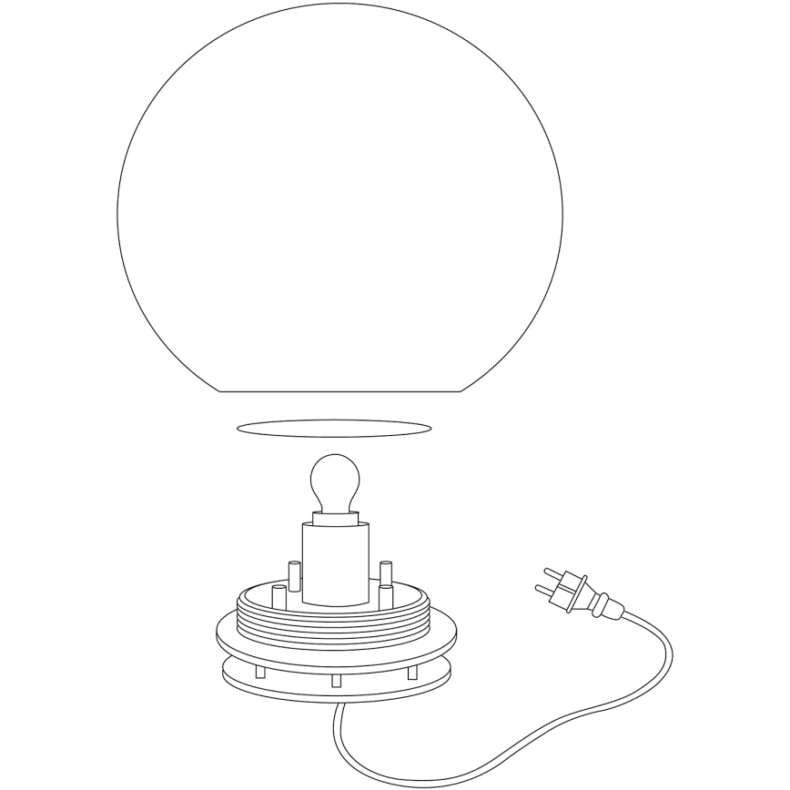 Eglo 98105 - Lámpara exterior LED RGBW MONTEROLO-C LED/9W/230V IP65 Ø300 mm