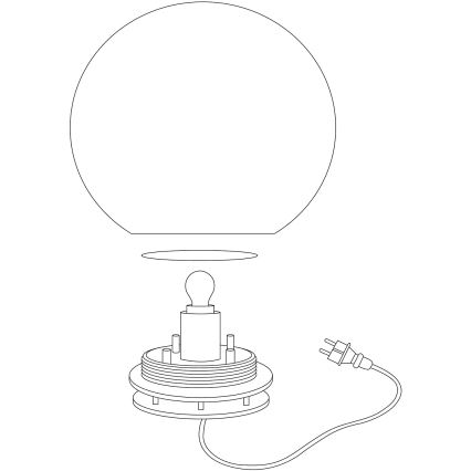 Eglo 98106 - Lámpara exterior LED RGBW MONTEROLO-C 1xLED/9W/230V IP65 Ø390