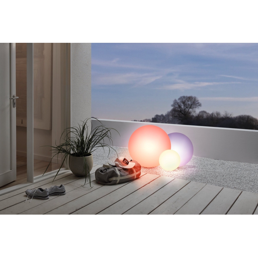 Eglo 98108 - Lámpara de pie LED RGB exterior MONTEROLO-C 1xE27/9W/230V IP65 ø600