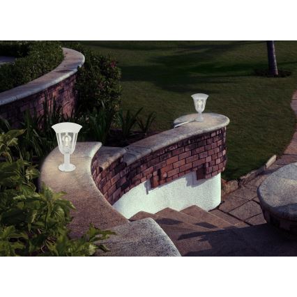 Eglo 98117 - Lámpara de exterior MONREALE 1xE27/60W/230V IP44 altura 335 blanco
