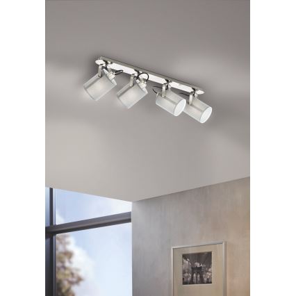 Eglo 98142 - Lámpara de focos VILLABATE 4xE27/10W/230V