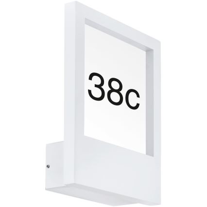 Eglo - Número de casa 1xE27/28W/230V IP4blanco