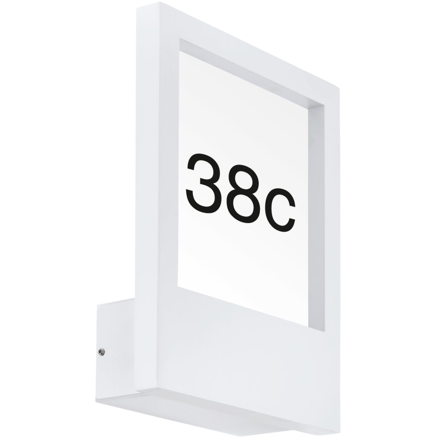 Eglo - Número de casa 1xE27/28W/230V IP4blanco
