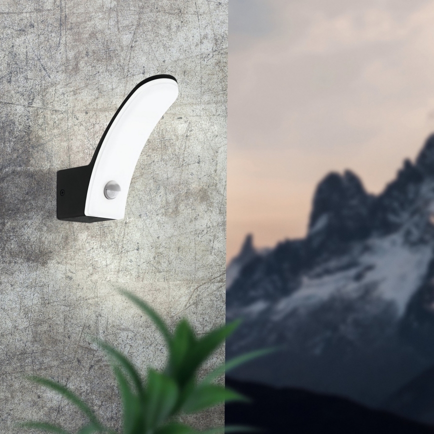 Eglo - Aplique LED exterior con sensor LED/11W/230V IP44