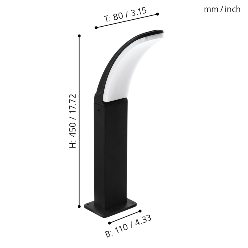 Eglo - Lámpara LED de exterior LED/11W/230V IP4altura 450