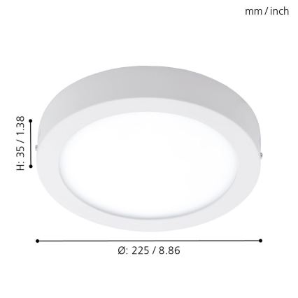 Eglo - Lámpara de exterior regulable ARGOLIS-C LED/16,5W/230V IP44
