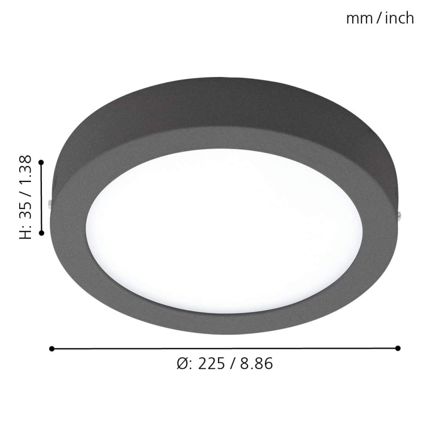 Eglo - Lámpara exterior LED regulable ARGOLIS-C LED/16,5W/230V IP44