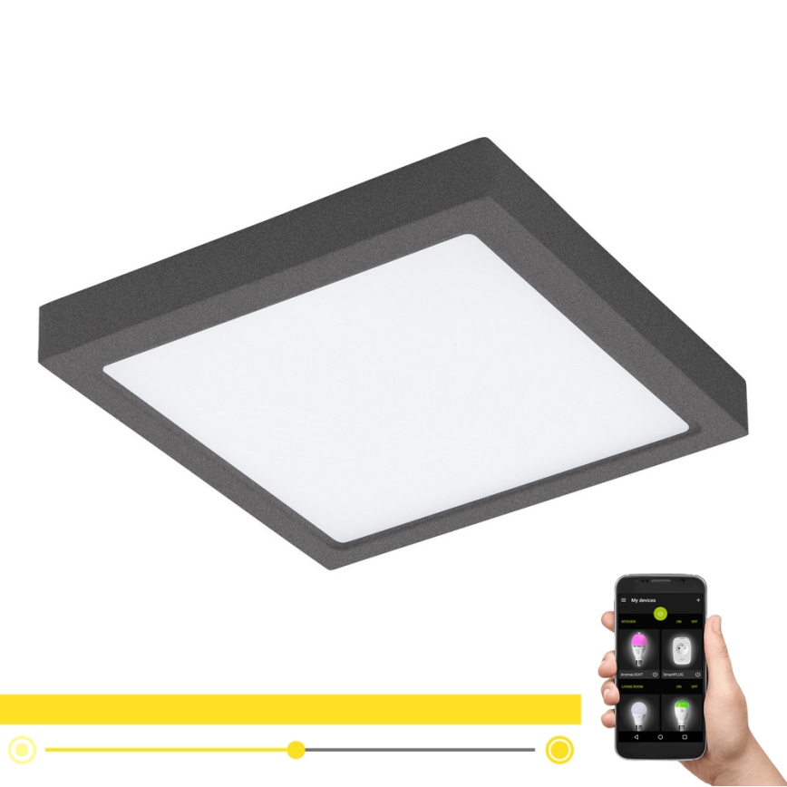 Eglo - Lámpara exterior LED regulable ARGOLIS-C LED/22W/230V IP44 Bluetooth