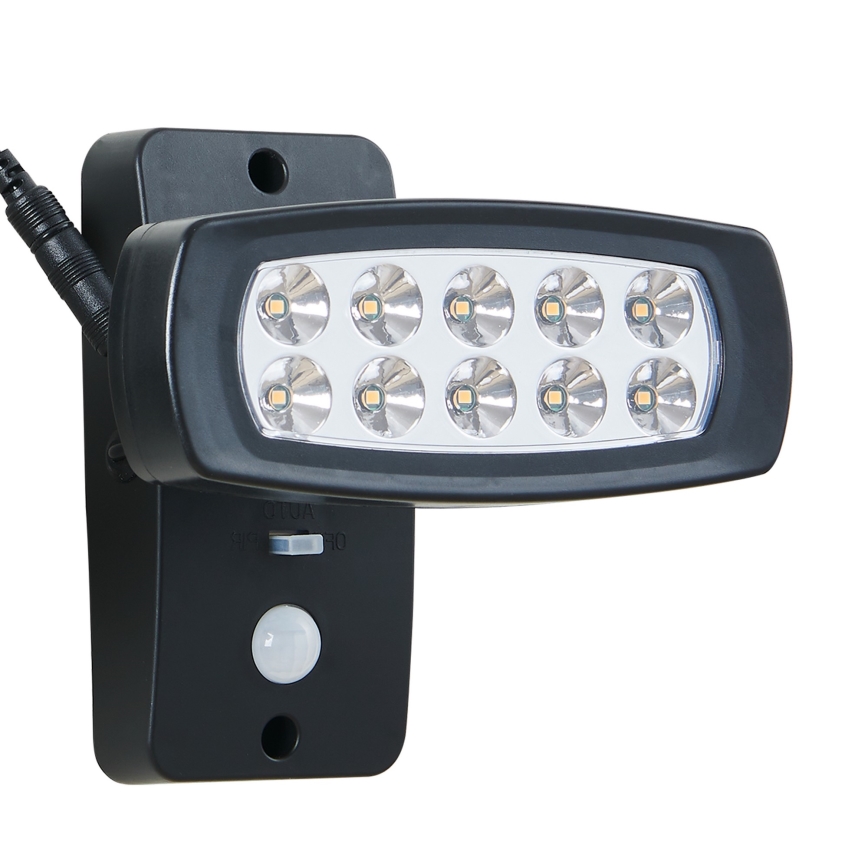 Eglo - Aplique solar LED de pared con sensor LED/1,2V 600 mAh IP44