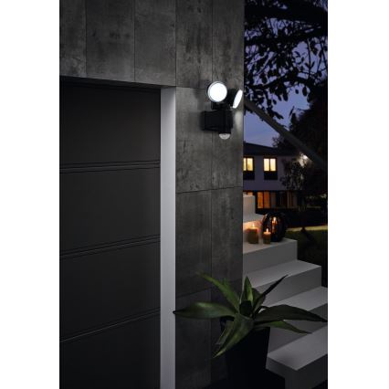 Eglo - Aplique LED exterior con sensor 2xLED/4W/4xLR1IP44