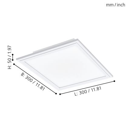 Eglo - Lámpara de techo LED regulable LED/14W/230V + mando a distancia