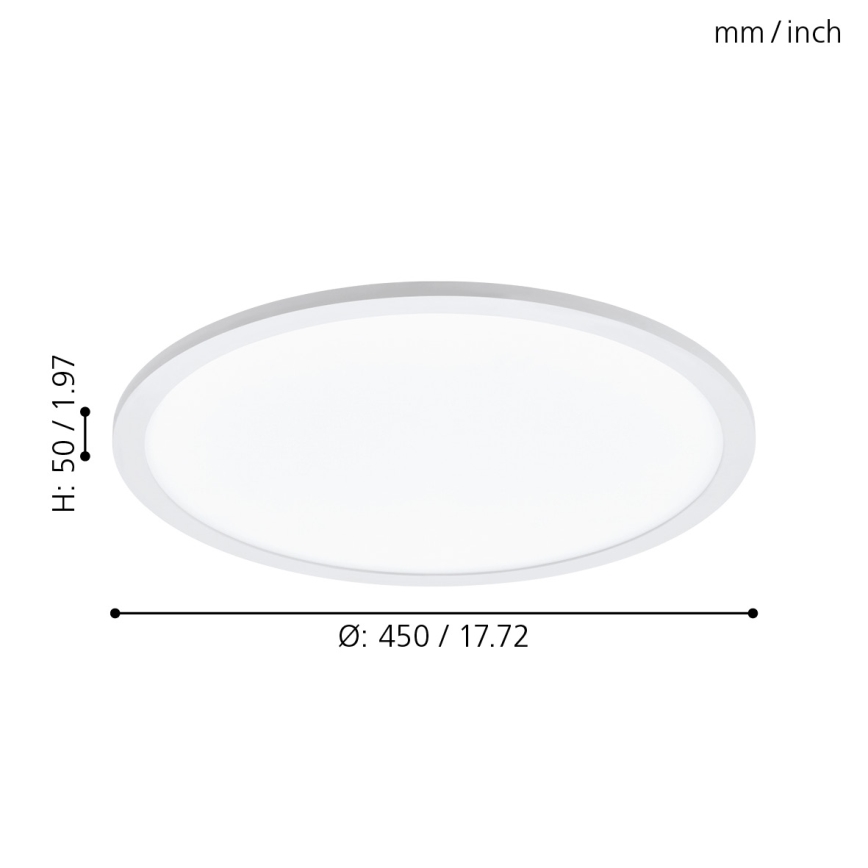 Eglo - Lámpara de techo LED regulable LED/19,5W/230V con mando a distancia