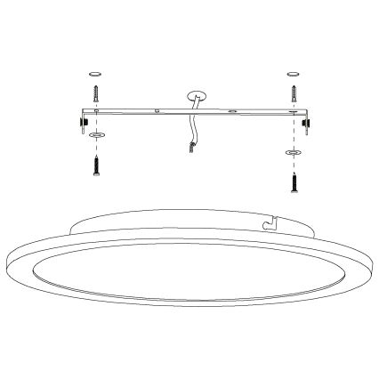 Eglo - Lámpara de techo LED regulable LED/19,5W/230V con mando a distancia