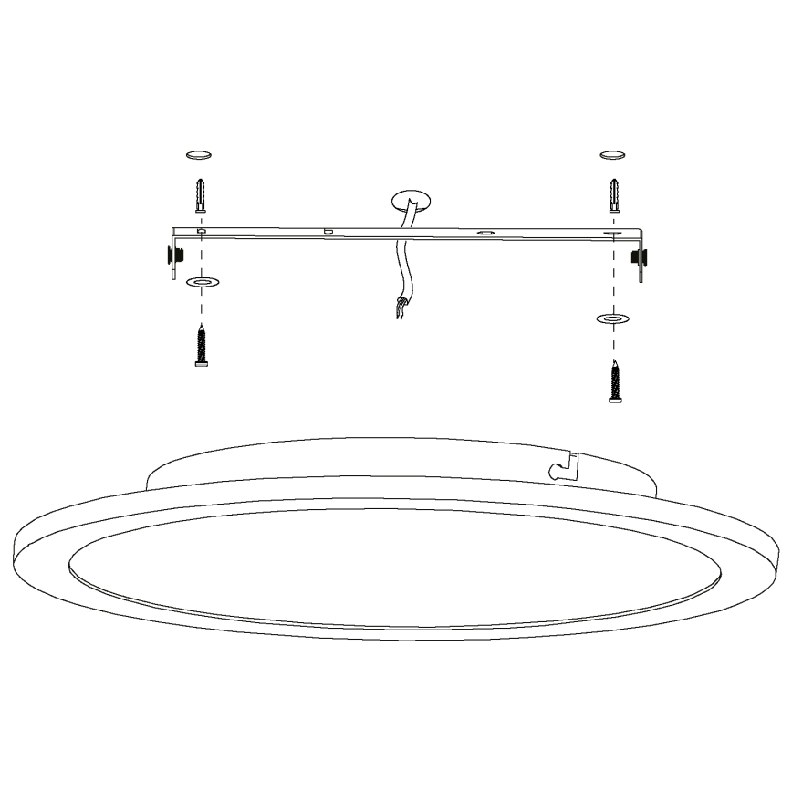 Eglo - Lámpara de techo LED regulable LED/19,5W/230V con mando a distancia