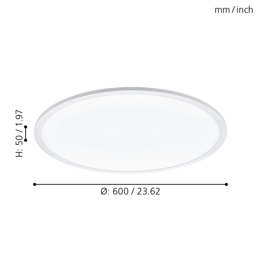 Eglo - LED Plafón regulable LED/30W/230V + control remoto