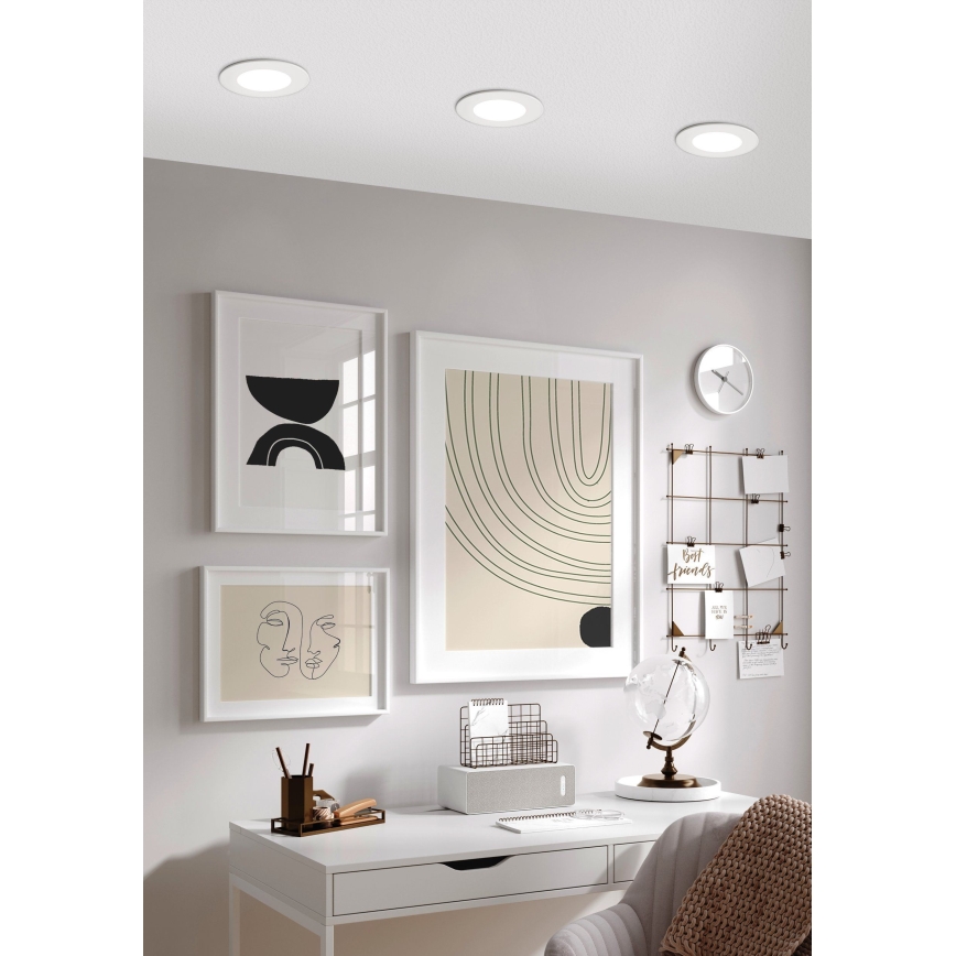 Eglo - Lámpara empotrable LED regulable LED/5W/230V + mando a distancia