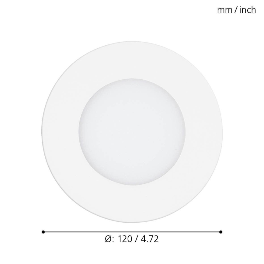 Eglo - Lámpara empotrable LED regulable LED/5W/230V + mando a distancia