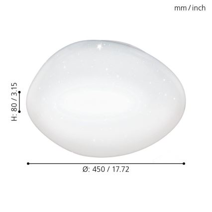 Eglo - Lámpara de techo LED regulable LED/24W/230V con mando a distancia