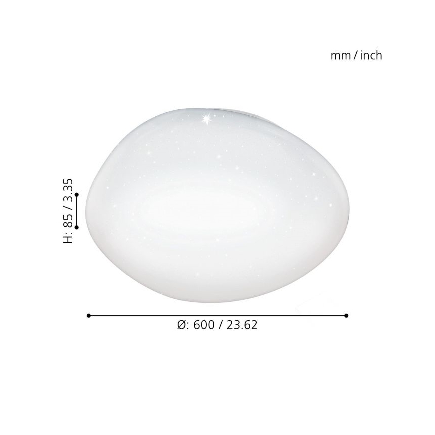 Eglo - Lámpara de techo LED regulable LED/36W/230V con mando a distancia