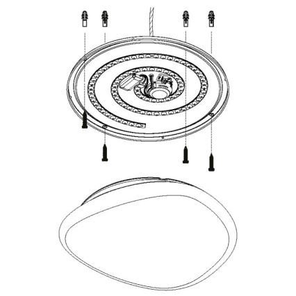 Eglo - Lámpara de techo LED regulable LED/36W/230V con mando a distancia