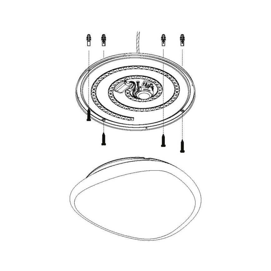 Eglo - Lámpara de techo LED regulable LED/36W/230V con mando a distancia