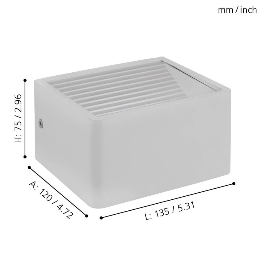 Eglo - Aplique LED para exterior LED/6W/230V IP55
