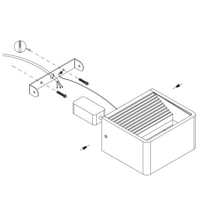 Eglo - Aplique LED para exterior LED/6W/230V IP55