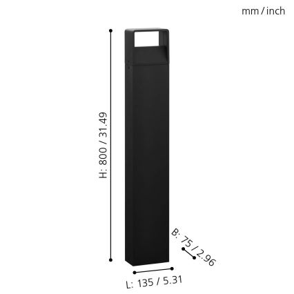 Eglo 98272 - LED Lámpara exterior DONINNI LED/5W/230V IP44