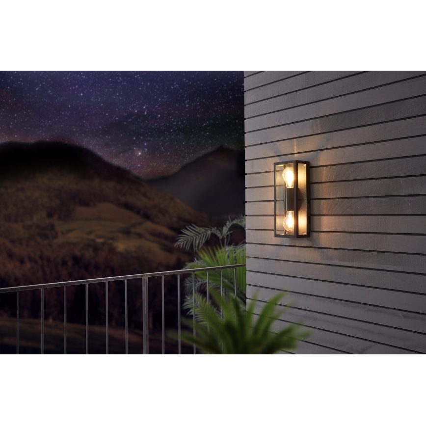 Eglo - Aplique de exterior 2xE27/60W/230V IP44