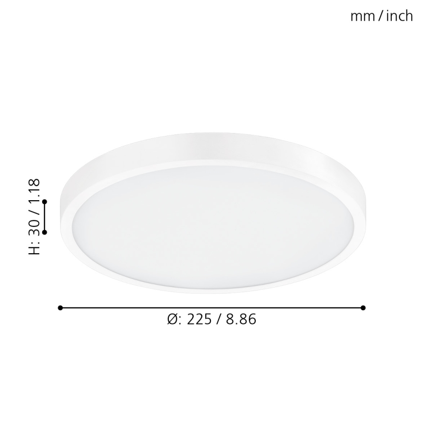 Eglo - Lámpara de techo LED regulable LED/14W/230V + mando a distancia