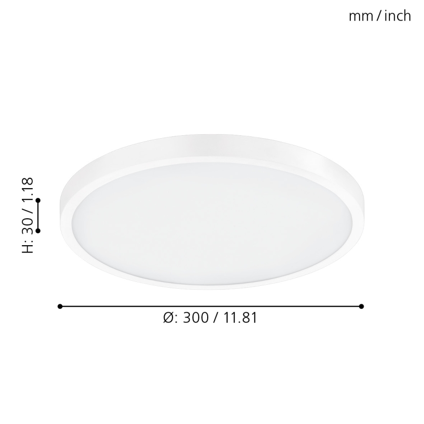 Eglo - LED Plafón regulable LED/20W/230V + control remoto