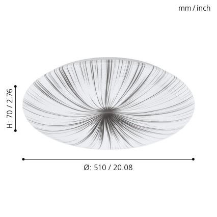 Eglo - Plafón LED LED/30,8W/230V