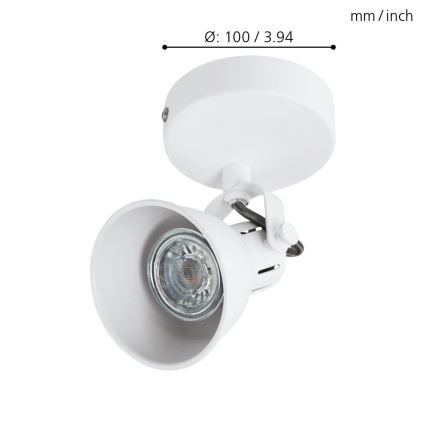 Eglo - Foco LED de pared 1xGU10/3,3W/230V
