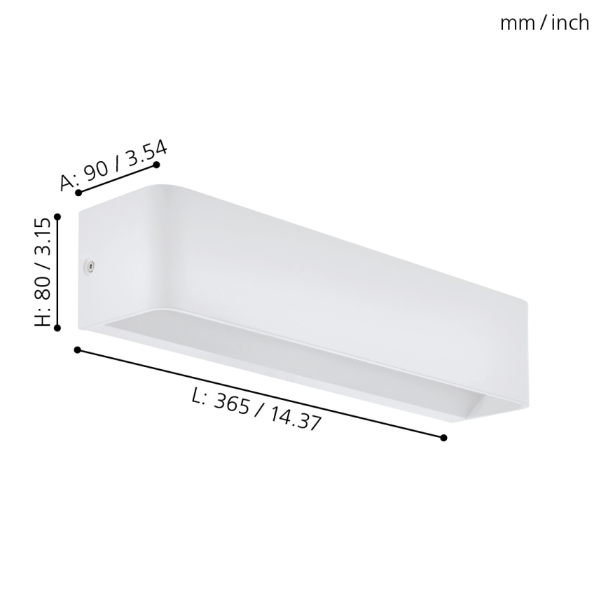 Eglo - Aplique LED LED/12W/230V