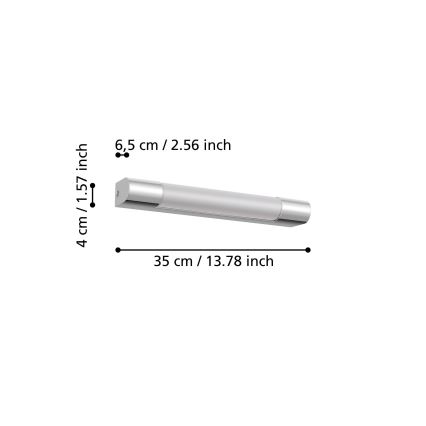 Eglo - Iluminación LED para espejos de baño LED/8W/230V IP44