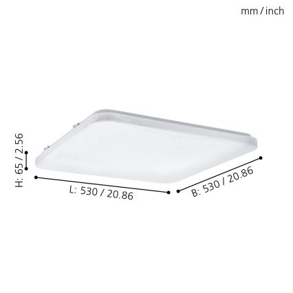 Eglo - Plafón LED LED/49,5W/230V