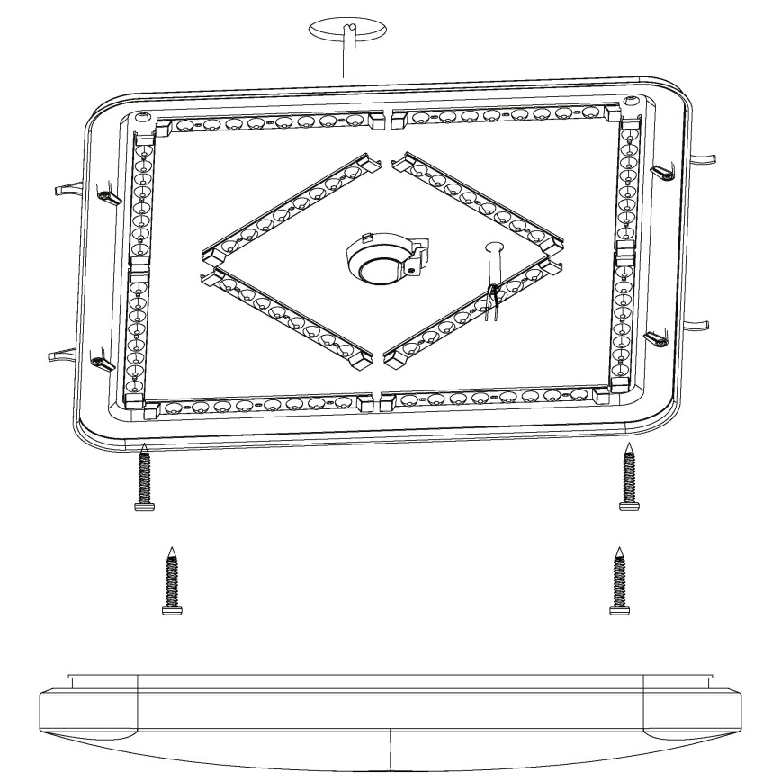 Eglo - Plafón LED LED/49,5W/230V