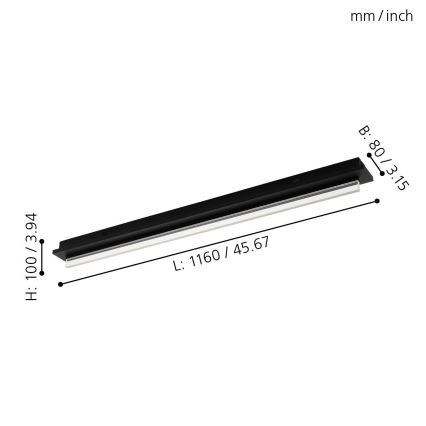 Eglo 98494 - Lámpara de techo LED SPADAFORA LED/25W/230V