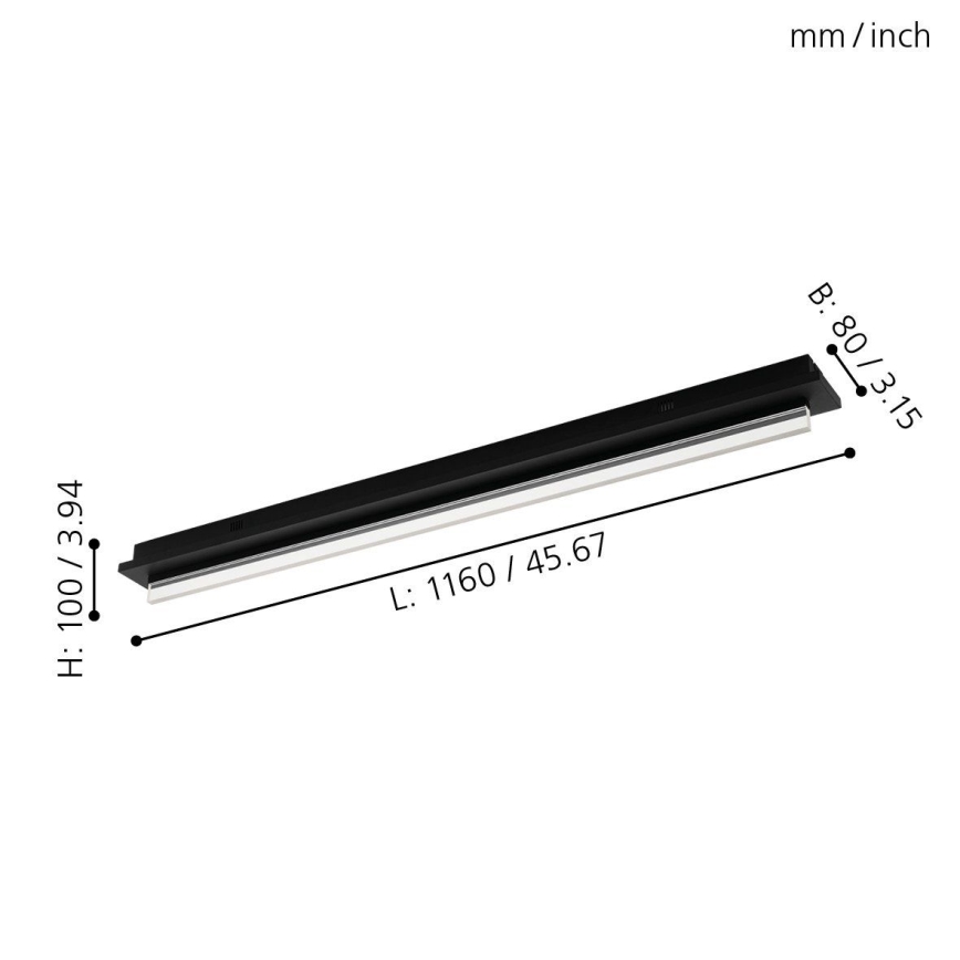 Eglo 98494 - Lámpara de techo LED SPADAFORA LED/25W/230V