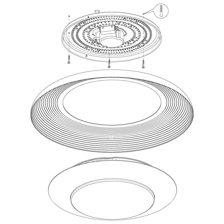 Eglo - Lámpara de techo LED regulable LED/24,5W/230V con mando a distancia