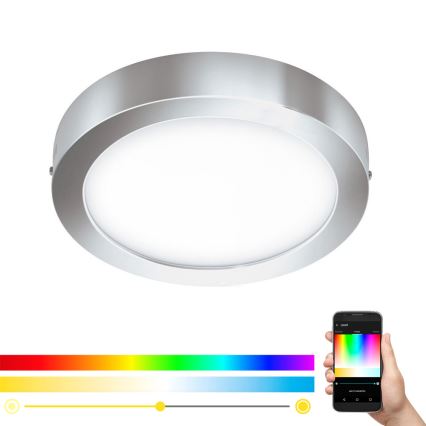 Eglo - Lámpara de techo LED RGB regulable FUEVA-C LED/21W/230V